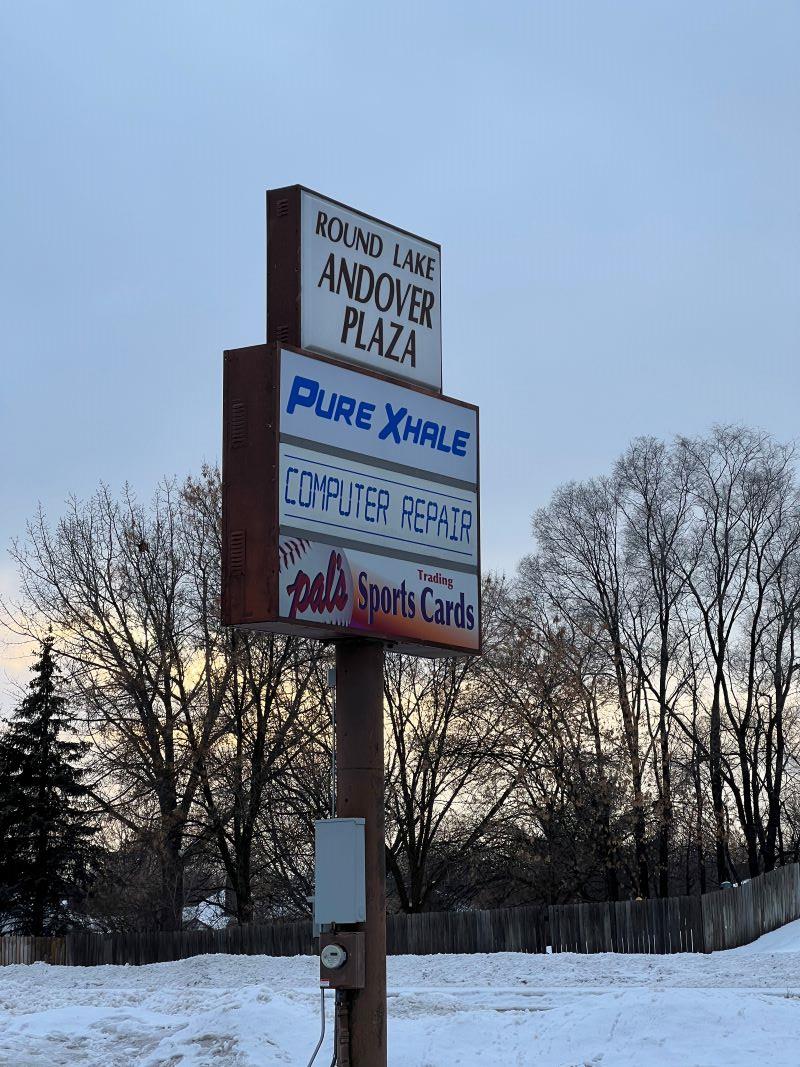 Pure Xhale Backlit Sign